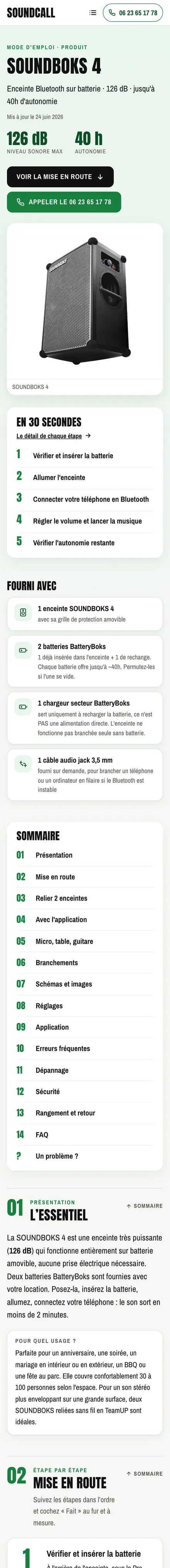 Mode d’emploi SOUNDBOKS 4