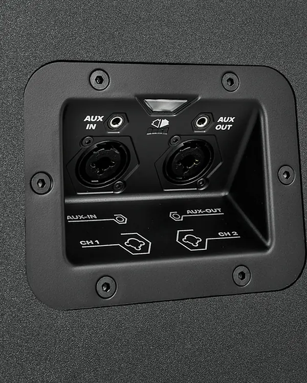 Prises d’entrée et de sortie d’une enceinte SOUNDBOKS 4