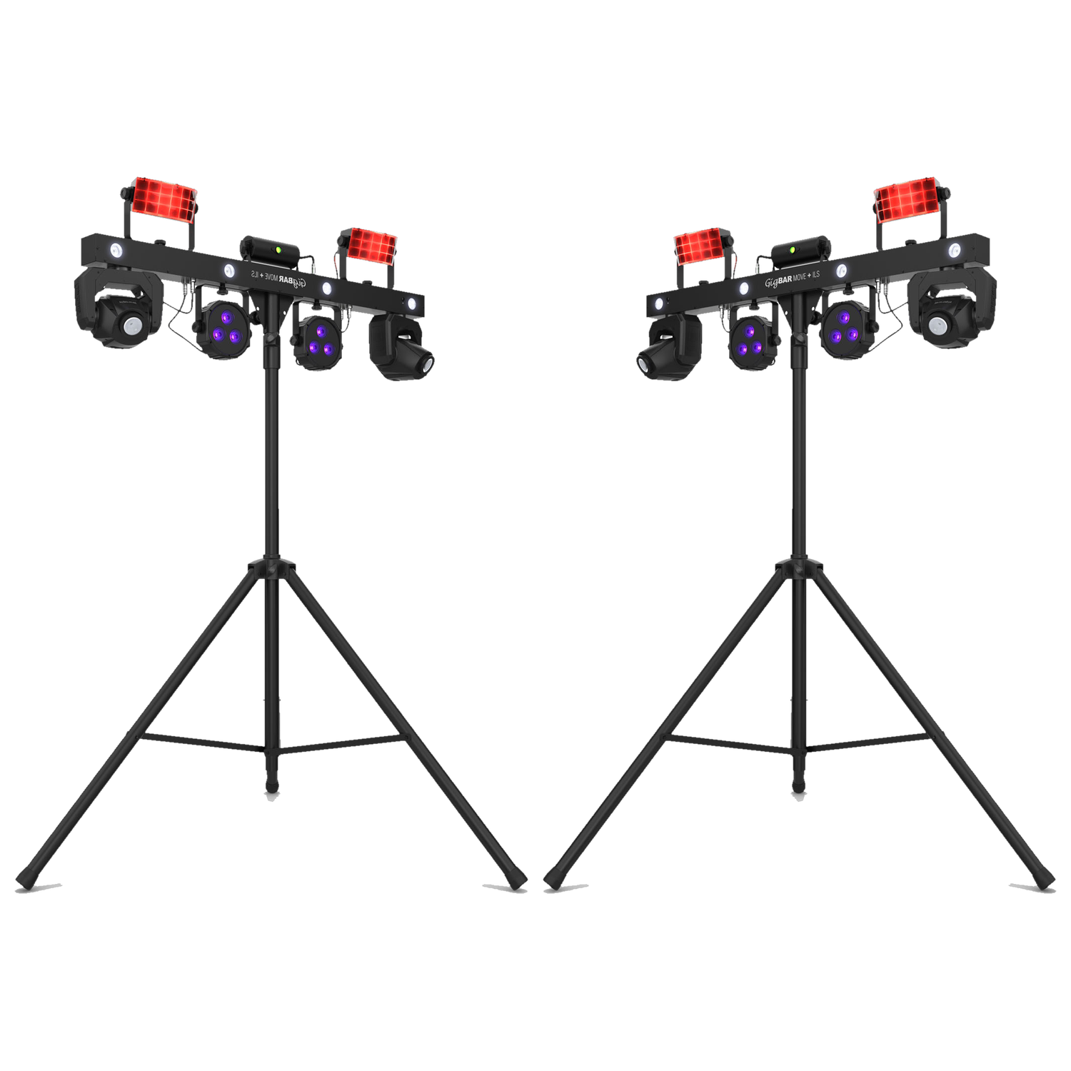 Pack Chauvet GigBAR Move x2, 2 barres d'effets lumineux sur pieds, location Soundcall