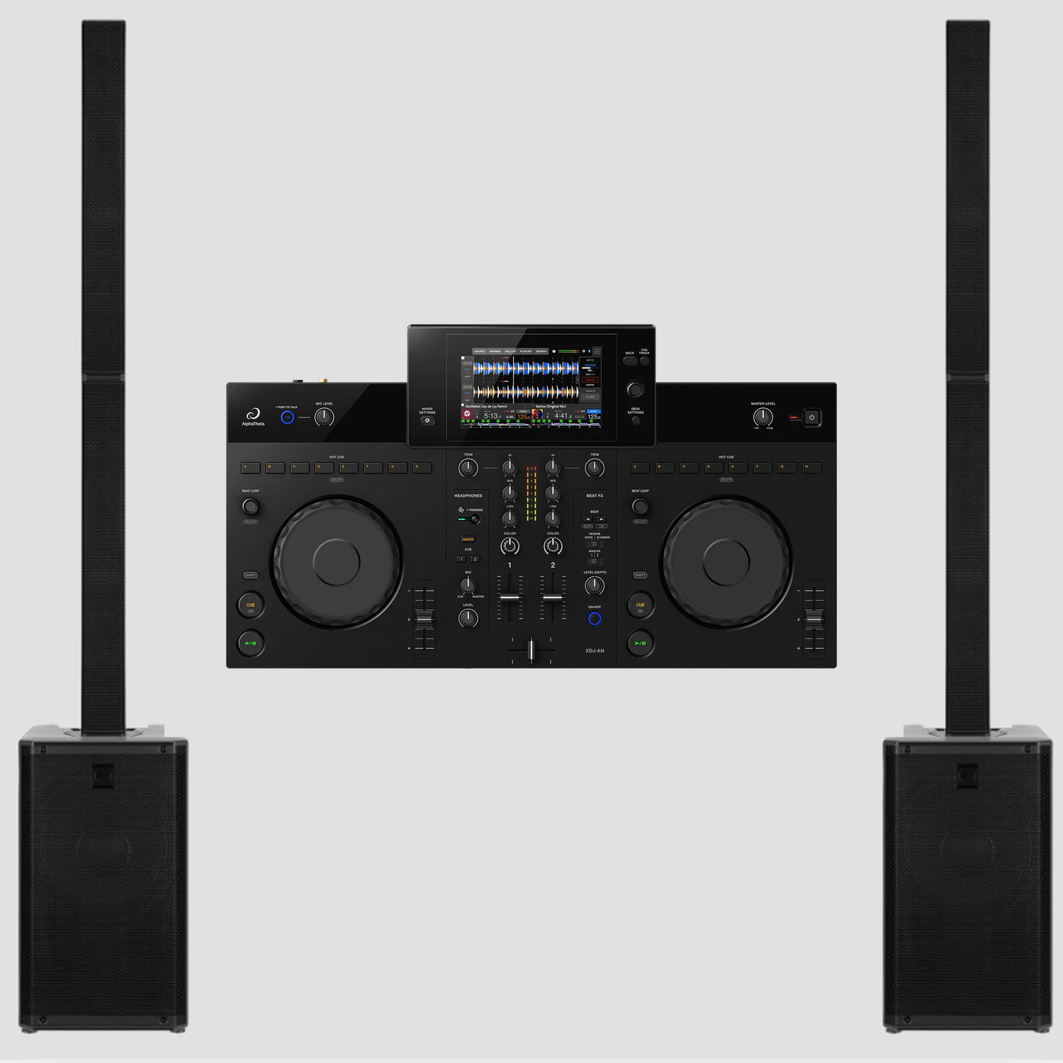 PACK DJ J11 SIGNATURE AN - 2 colonnes RCF EVOX J11 + AlphaTheta XDJ-AN - Location Soundcall
