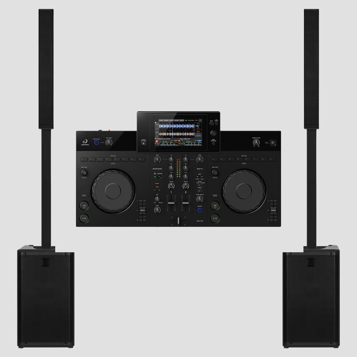 PACK DJ J9 SIGNATURE - 2 colonnes RCF EVOX J9 + AlphaTheta XDJ-AN - Location Soundcall