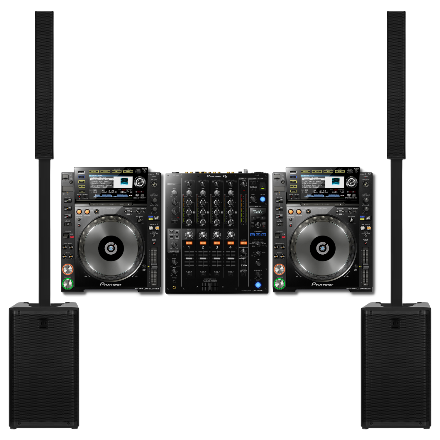 PACK DEEJAY SIGNATURE + - CDJ Nexus + DJM-750 + RCF EVOX J9 - Location Soundcall