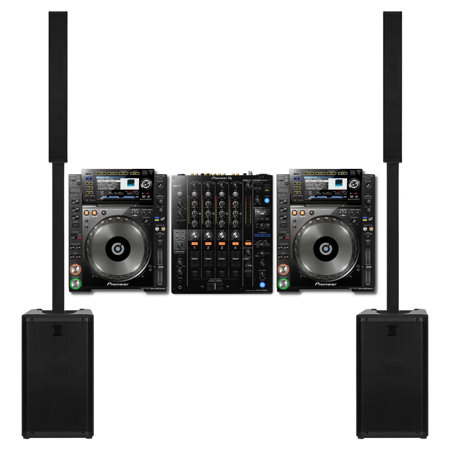 PACK DEEJAY SIGNATURE PRO - CDJ-2000 NXS2 + DJM-900 NXS2 + RCF EVOX J9 - Location Soundcall