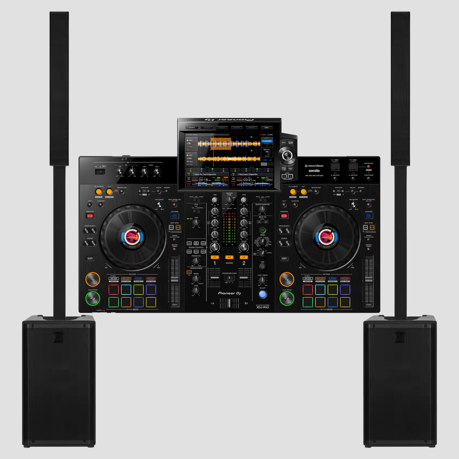 PACK DEEJAY SIGNATURE - 2 colonnes RCF EVOX J9 + Pioneer XDJ-RX3 - Location Soundcall