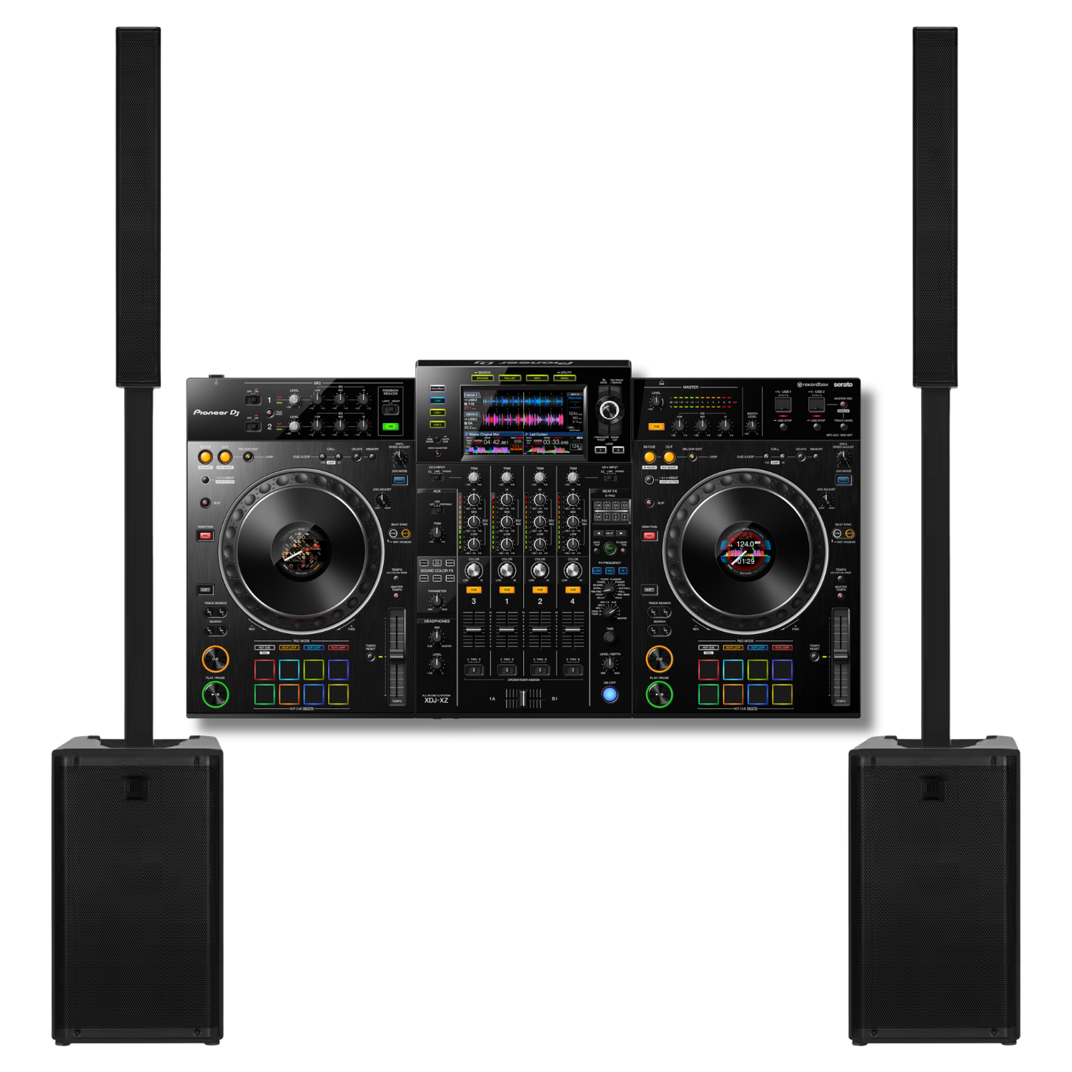 PACK DEEJAY SIGNATURE - 2 colonnes RCF EVOX J9 + Pioneer XDJ-XZ - Location Soundcall