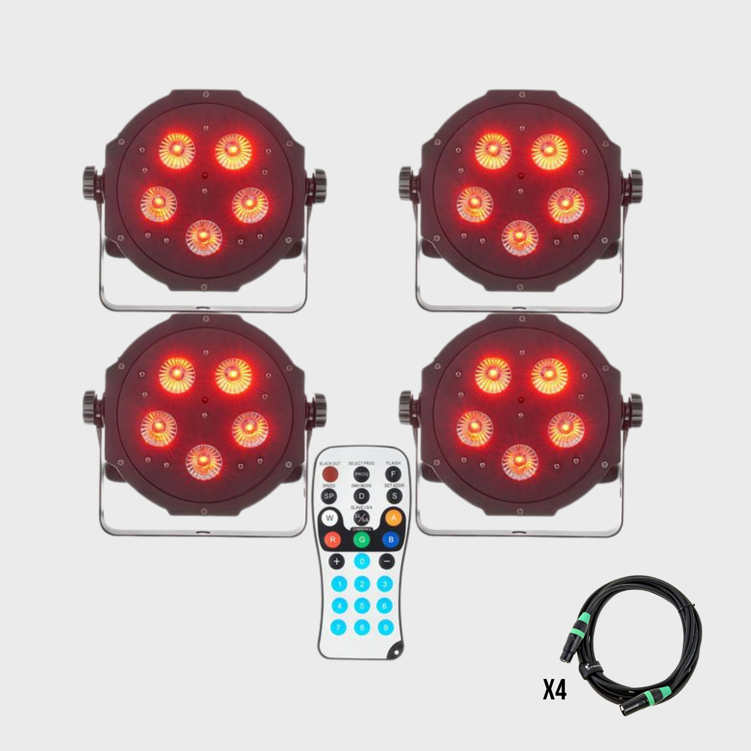Pack Éclairage Tripar x4