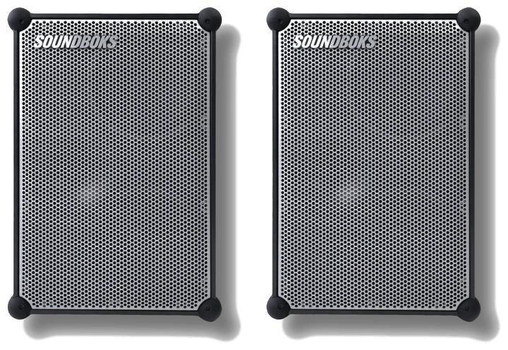 Le Pack Soundboks x2 — idéal pour les soirées de 50 à 100 personnes