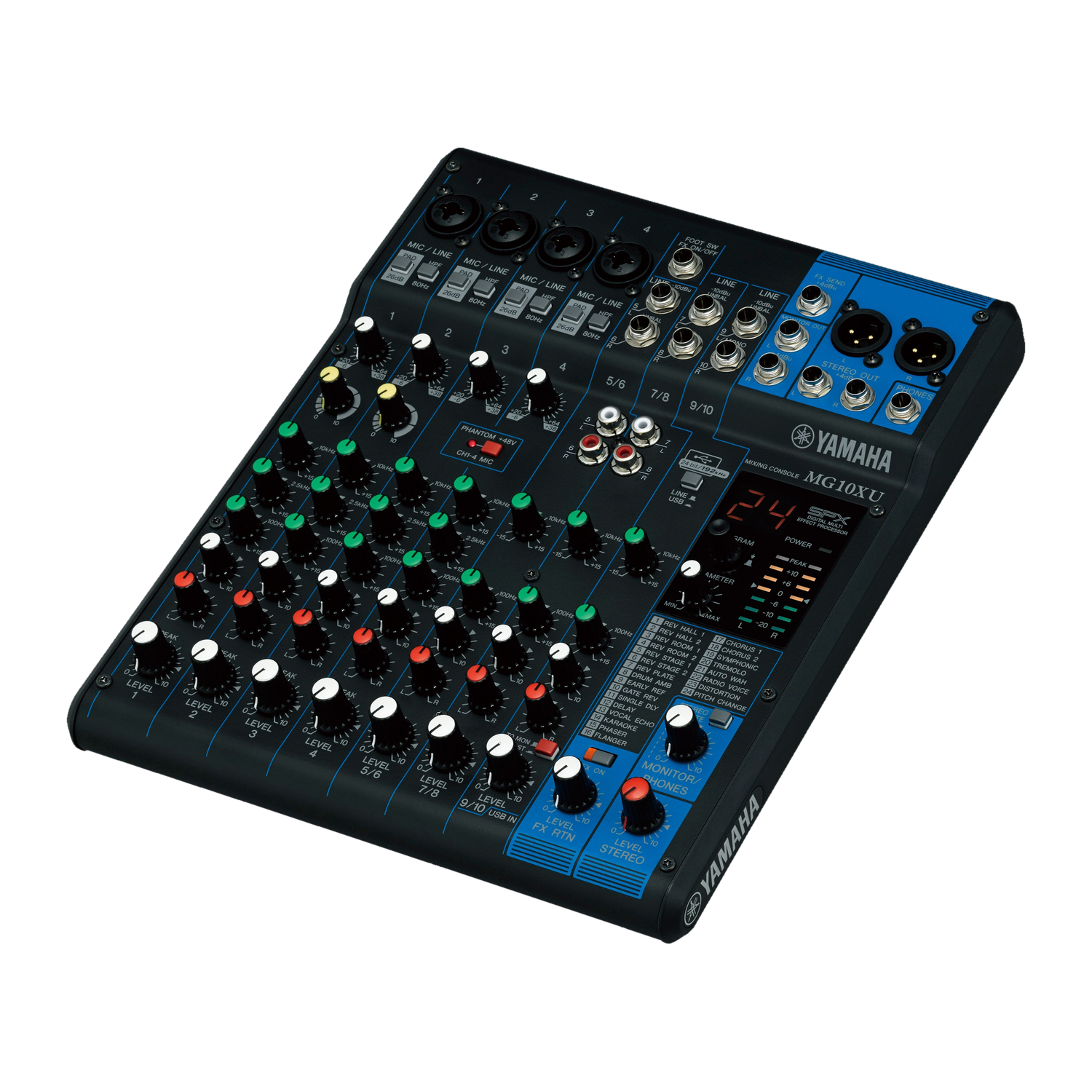 Yamaha MG10XU, table de mixage, location Soundcall